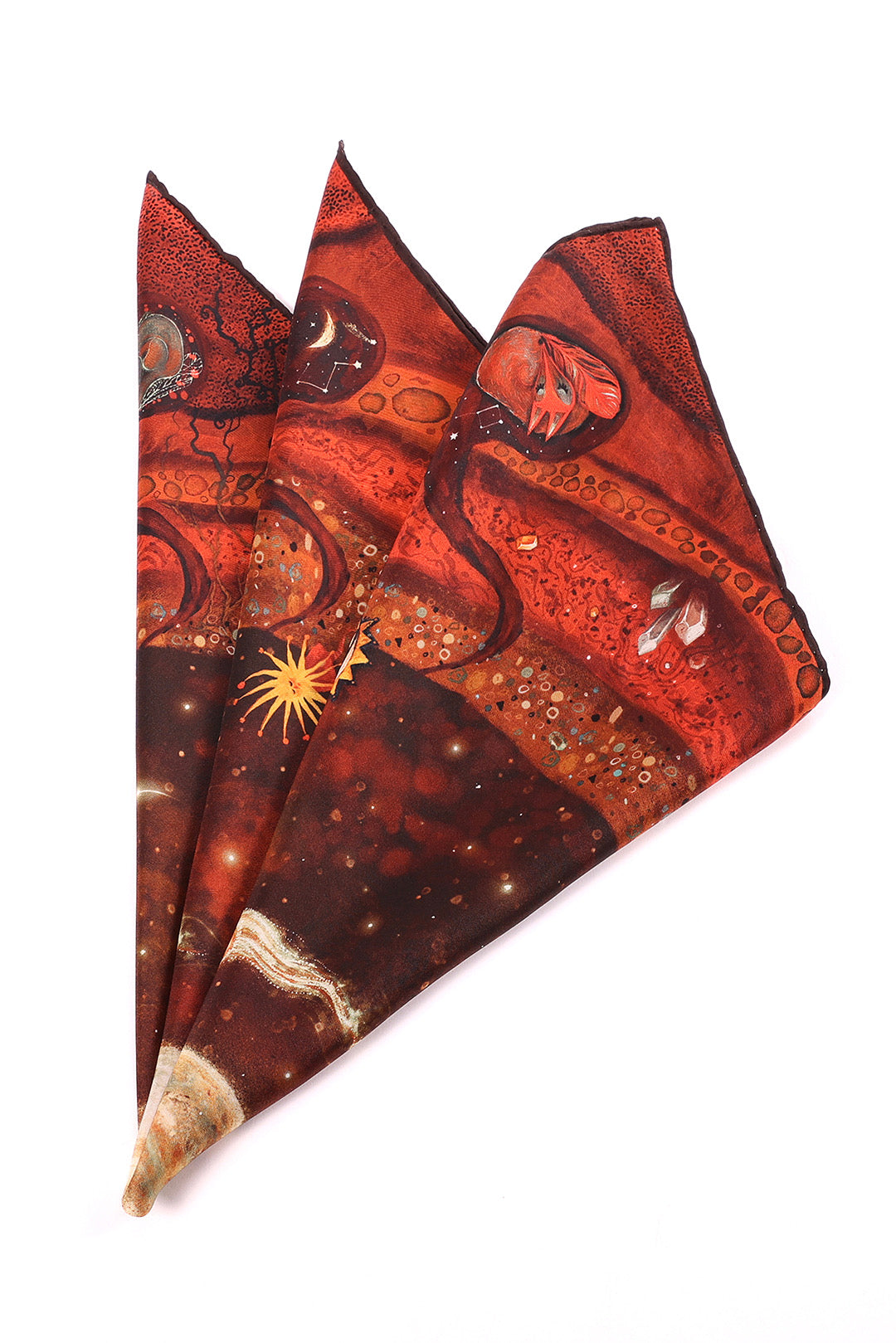 İpek Twill Fular - Ceremony %100 Saf İpek | Journey of Yula | 45cm