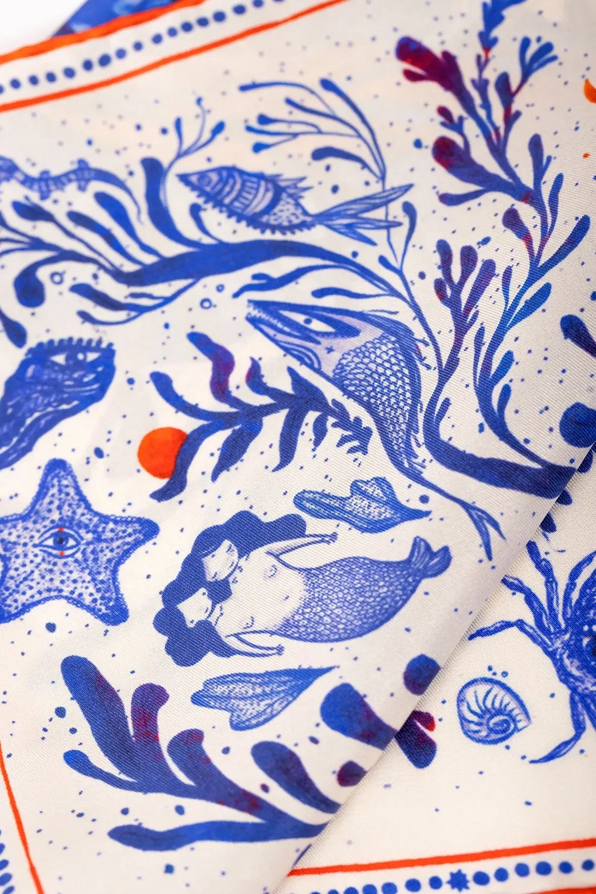 İpek Twill Fular - Goddess of Genesis %100 Saf İpek | Journey of Yula - Journey of Yula